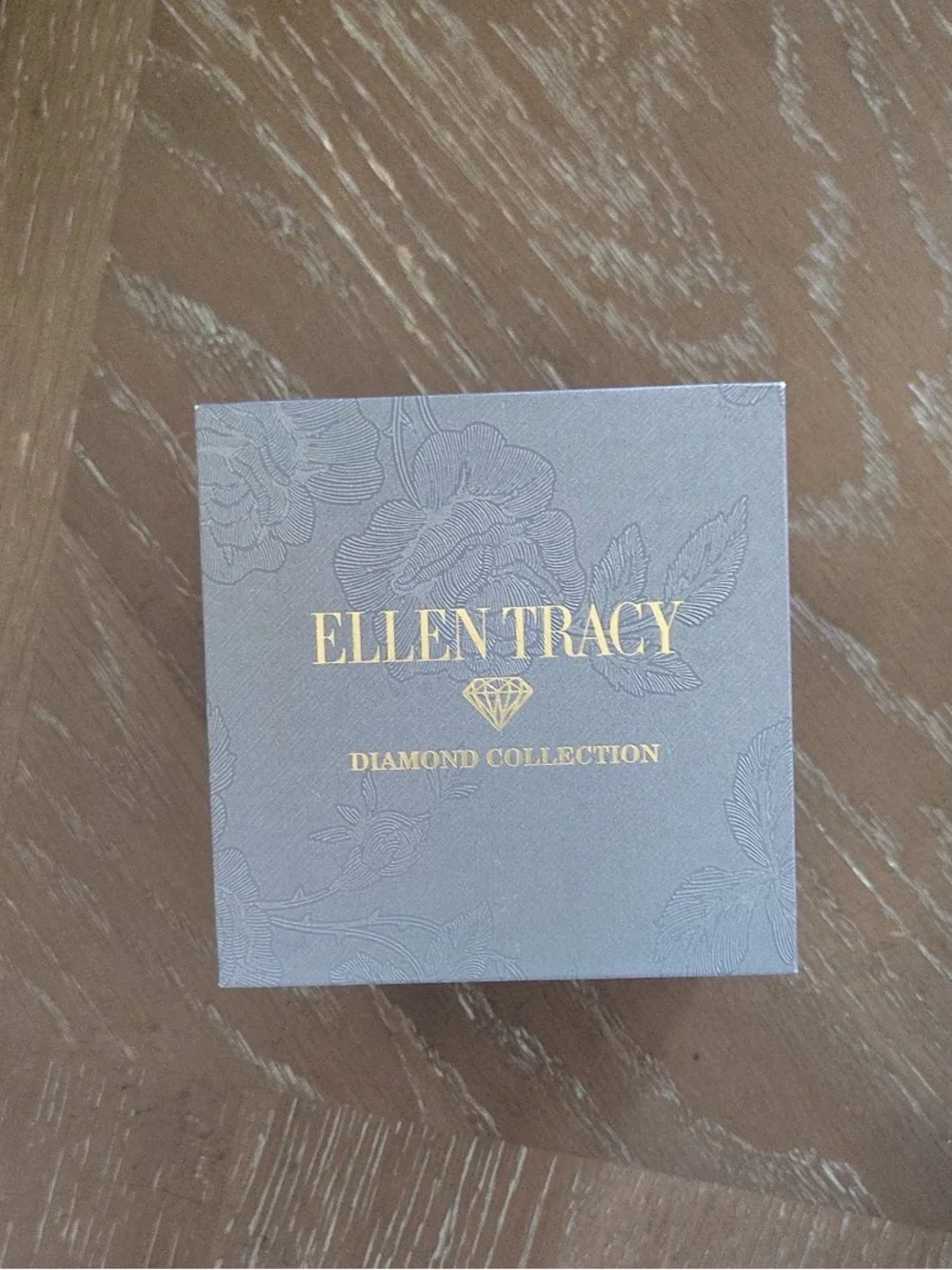 Ellen Tracy Black Dial Watch with Gold-Tone Case